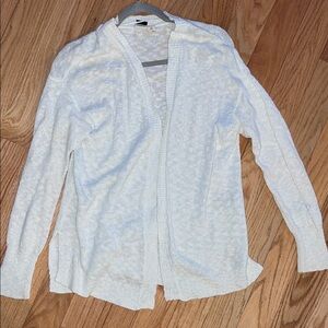 Women's Roxy light weight White Open-Front Sweater